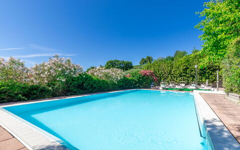 Villa La Pagliarina: Acqua, Cielo, Pianta, Proprietà, Piscina, Verde, Blu, Azzurro, Rettangolo, Shade