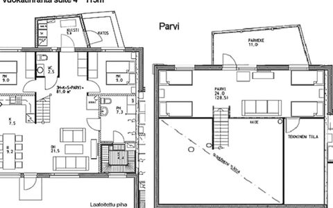 Vuokatinranta Suite 4 C: Mobilia, Interior Design, Pavimentazione, Pavimento, Tavolo, Soffitto, Cucina & Sala Da Pranzo Tavolo, Illuminazione, Sedia, Casa