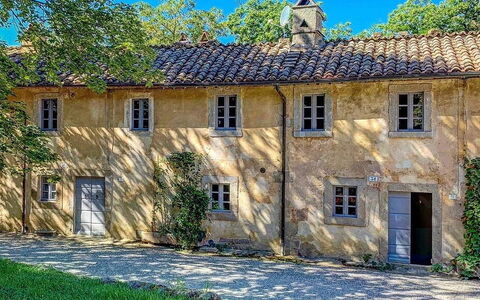 Casa Di Pietro In Vivo D'orcia, Pool: Parete, Costruzione, Finestra, Casa, Facciata, Arbusto, Casa, Insediamento Umano, Estate, Villetta