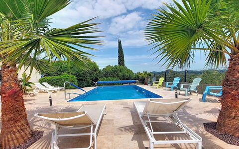 Les Lauriers Blancs: Blu, Piscina, Albero, Ricorrere, Mobili Da Esterno, Eco Hotel, Tempo Libero, Landscaping, Shade, Giardino