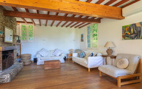 Villa Jeamic: Mobilia, Divano, Legna, Interior Design, Pavimento, Fascio, Pavimentazione, Soggiorno, Shade, Color Legno