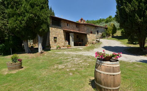 Villa Sette Ponti Levante: Pianta, Cielo, Costruzione, Vaso Di Fiori, Finestra, Albero, Lotto, Erba, Casa, Canna