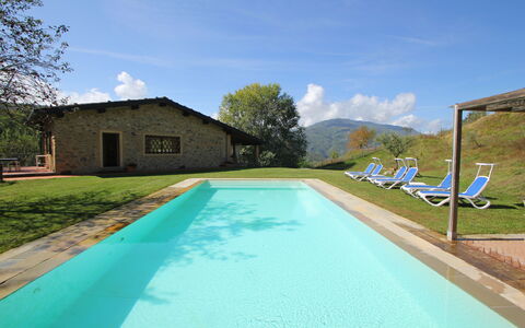 Casetta Verde: Acqua, Nube, Cielo, Pianta, Proprietà, Piscina, Costruzione, Azzurro, Shade, Albero