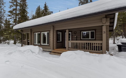 Kuukkelin Kehto: Legna, Villetta, Inverno, Neve, Congelamento, Log Cabin, Raccordo, Larice, Pendenza