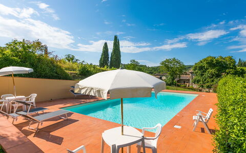 Castellina in Chianti 647: Nube, Acqua, Cielo, Proprietà, Mobilia, Tavolo, Sedia, Piscina, Azzurro, Costruzione