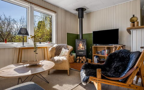 Lovisa - 7Km from the Sea: Mobilia, Legna, Interior Design, Pavimentazione, Pavimento, Illuminazione, Soggiorno, Focolare, Camera, Stufa A Legna