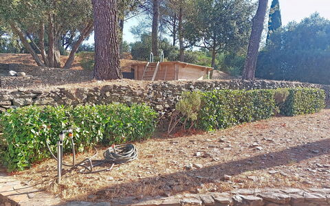 Le Belvédère D'Estelle: Arbusto, Comunita 'Impianto, Giardino, Groundcover, Woody Impianto, Muro ​​Di Pietra, Suolo, Hedge, Landscaping