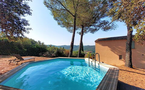 Le Belvédère D'Estelle: Piscina, Blu, Mobili Da Esterno, Materiale Composito, Ricorrere, Shade, Eco Hotel, Terme, Giochi D'Acqua, Lettino