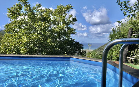 San Noto House With Pool Ac Wifi: Blu, Acqua, Piscina, Tempo Libero, Mobili Da Esterno, Ricorrere, Shade, Tropici, Eco Hotel, Giochi D'Acqua