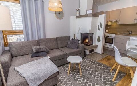 Rukaköngäs 27: Legna, Neve, Villetta, Inverno, Tetto, Casa, Congelamento, Log Cabin, Raccordo, Pendenza