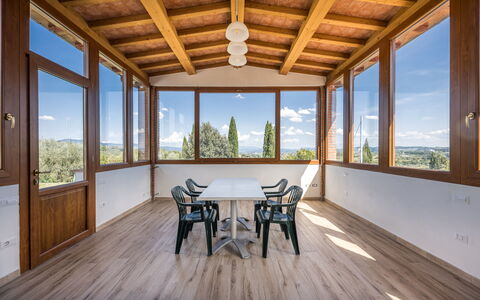 Villacolle 1, Poggio a Caiano, Hot Tub, Wifi, Ac: Cielo, Proprietà, Mobilia, Costruzione, Finestra, Tavolo, Legna, Shade, Interior Design, Architettura