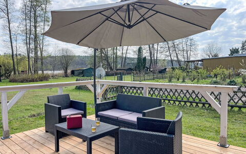 Am Pälitzsee: Mobilia, Mobili Da Esterno, Tavolo, Tavolo Esterno, Sedia, Ombrello, Shade, Terrazza, Cucina & Sala Da Pranzo Tavolo, Giardino