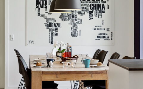 Gertraude - 800M from the Sea: Interior Design, Mobilia, Adesivo Da Parete, Camera, Soggiorno, Sedia, Sala Da Pranzo, Cucina & Sala Da Pranzo Tavolo, Lampada, Sfondo