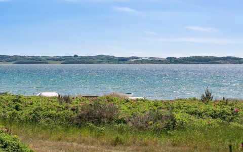 Klint - 25M from the Sea: Tetto, Casa, Porta, Villetta, Shade, Raccordo, Cortile, Estate, Backyard