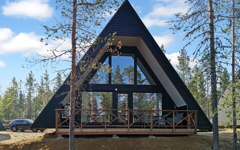 Kota Villa C: Legna, Villetta, Log Cabin, Foresta, Capannone, Edifici Giardino, Larice, Woodland, Color Legno