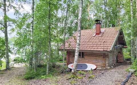 Tuohiniemi: Albero, Legna, Foresta, Villetta, Woodland, Capanna, Tronco, Log Cabin, Edifici Giardino