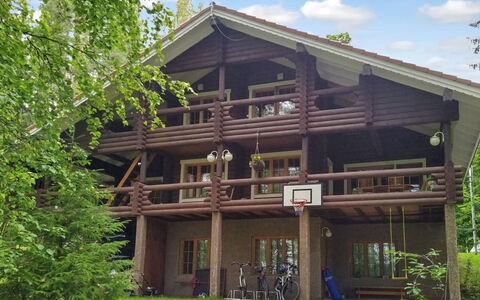 Tuohiniemi: Casa, Villetta, Raccordo, Estate, Log Cabin, Driveway, Cortile, Portico, Berlina, Edifici Giardino
