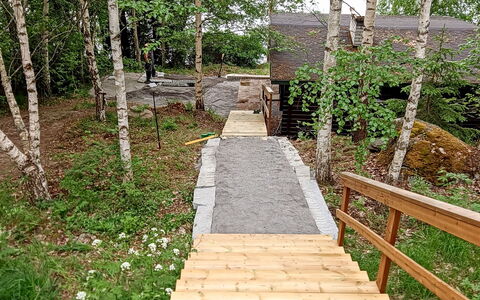 Villa Iloinen: Legna, Ponte, Le Scale, Passerella, Boardwalk, Foresta, Woodland, Plank, Trail