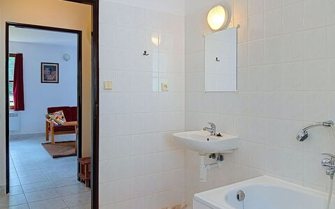 Green Valley Park Stárkov 3: Pavimentazione, Parete, Idraulico Fixture, Pavimento, Bagno, Interior Design, Lavandino Del Bagno, Soffitto, Idraulico, Lavello