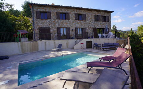Lou Lann Vras: Piscina, Zona Residenziale, Ricorrere, Mobili Da Esterno, Materiale Composito, Estate, Villa, Hacienda, Terme, Hotel