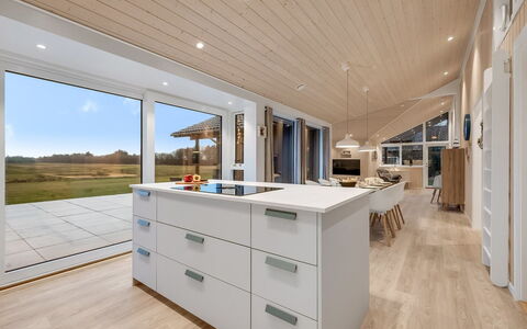 Corina - 850M to the Fjord: Pavimentazione, Interior Design, Legna, Soffitto, Pavimento, Controsoffitto, Cucina, Lampada, Mobilia, Cabinetry