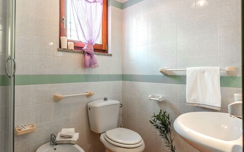 Casa Pavoncelle Apartments In Gallura: Toilet Seat, Idraulico Fixture, Gabinetto, Bagno, Interior Design, Pavimentazione, Lavello, Pavimento, Lavandino Del Bagno, Idraulico