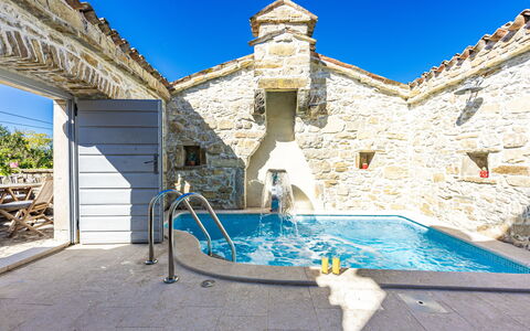 Franz: Blu, Piscina, Materiale Composito, Ricorrere, Tempo Libero, Terme, Giochi D'Acqua, Hotel, Villa, Mobili Da Esterno