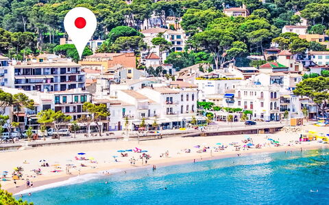 Llafranc Beach: Costa, Estate, Costiera E Morfologie Oceanic, Zona Residenziale, Mare, Spiaggia, Riva, Vacanza, Appartamento, Balcone