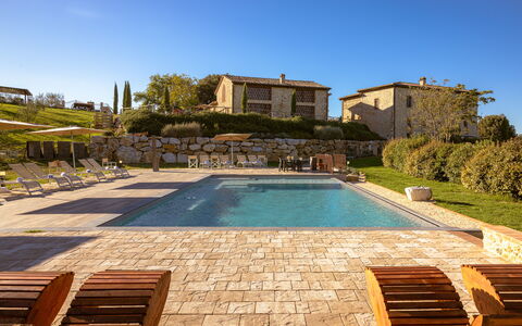 Le Volte, Borgo Campassini, Monteriggioni: Casa, Piscina, Estate, Agriturismo, Villa, Mobili Da Esterno, Ricorrere, Villetta, Giardino, Landscaping