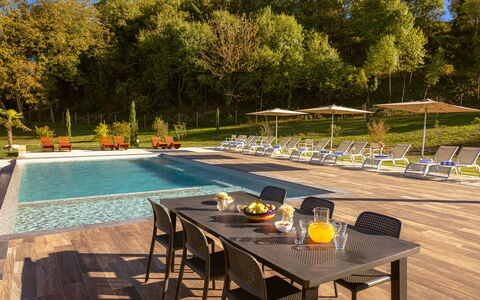Le Torri, Borgo Campassini, Monteriggioni: Piscina, Mobili Da Esterno, Mobilia, Ricorrere, Sedia, Tavolo, Eco Hotel, Tavolo Esterno, Giardino, Shade