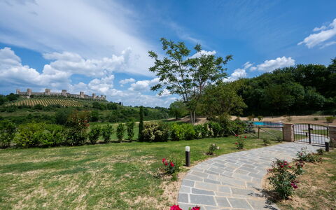 La Piazzetta, Borgo Campassini, Monteriggioni: Erba, Natura, Paesaggio, Pascolo, Arbusto, Lotto, Plain, Giardino, Primavera, Piantagione