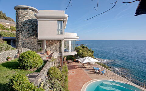 Villa Baia al Mare: Blu, Costa, Costiera E Morfologie Oceanic, Mare, Oceano, Riva, Dimora, Estate, Promontorio