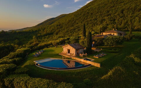 Villa Sibilla: Paesaggio Naturale, Collina, Highland, Catena Montuosa, Valle, Hill Station, Piscina, Fell, Tarn, Agriturismo