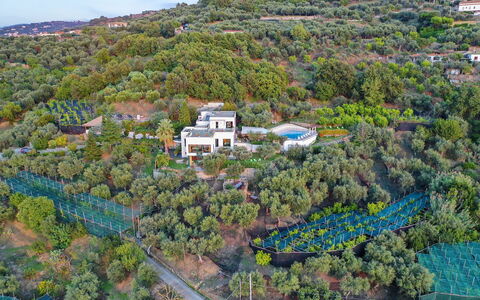 Villa Liliana: Zona Residenziale, Paesaggio, Visione Globale, Fotografia Aerea, Estate, Sobborgo, Piantagione, Eco Hotel, Villa
