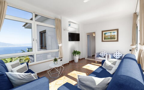 Villa Flora: Mobilia, Interior Design, Appartamento, Divano, Tavolo, Sedia, Ricorrere, Camera, Mare, Soggiorno