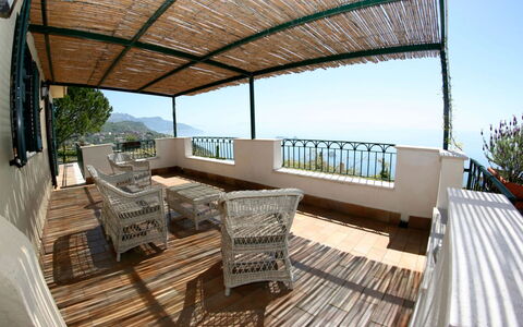 Villa Sant'Agata: Mobilia, Mobili Da Esterno, Portico, Tavolo, Sedia, Balcone, Tavolo Esterno, Shade, Deck, Recinzione