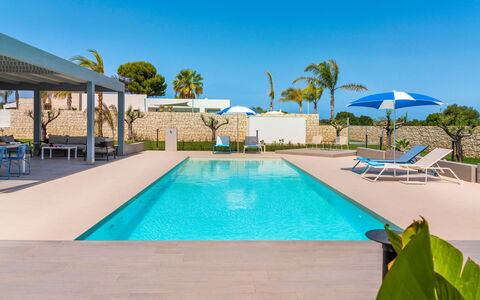 Villa Marzamemi: Blu, Piscina, Ricorrere, Eco Hotel, Tempo Libero, Villa, Estate, Mobili Da Esterno, Hotel