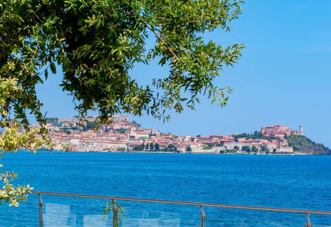 Terrazza Dell'Elba: Blu, Cielo, Acqua, Corpo D'Acqua, Orizzonte, Estate, Costiera E Morfologie Oceanic, Mare, Costa, Banca