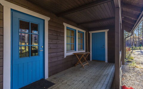 Marjarinne 8 a: Legna, Villetta, Log Cabin, Foresta, Capannone, Edifici Giardino, Larice, Woodland, Color Legno