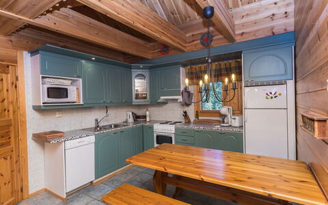 Marjarinne 8 a: Legna, Villetta, Log Cabin, Foresta, Capannone, Edifici Giardino, Larice, Woodland, Color Legno