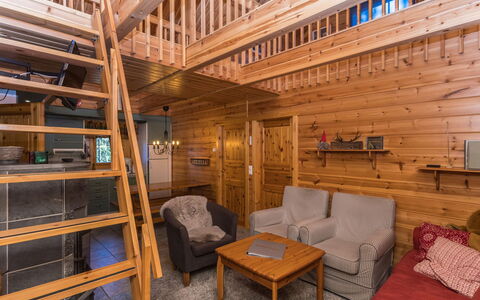 Marjarinne 8 a: Legna, Villetta, Log Cabin, Foresta, Capannone, Edifici Giardino, Larice, Woodland, Color Legno