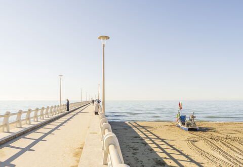 Casa Liliana Ac, Wifi, Forte Dei Marmi: Mare, Orizzonte, Oceano, Costiera E Morfologie Oceanic, Costa, Spiaggia, Riva, Passerella, Boardwalk