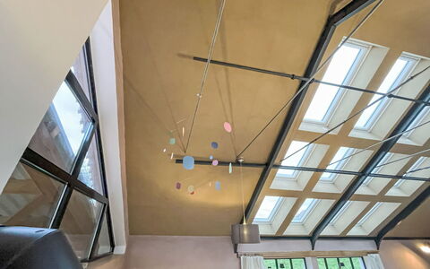 Glamping in der Orangerie: Interior Design, Soffitto, Illuminazione, Lampada, Bicchiere, Metallo, Ferro, Illuminazione Diurna