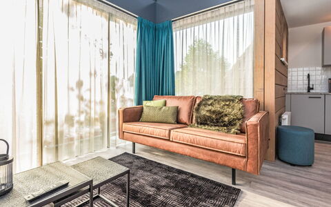 Renesse Bomont Sauna: Mobilia, Interior Design, Pavimentazione, Pavimento, Legna, Divano, Tessile, Camera, Soggiorno, Illuminazione