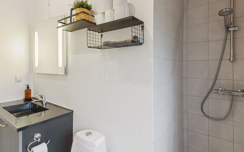 Nedelko - 30Km from the Sea: Parete, Interior Design, Idraulico Fixture, Pavimentazione, Pavimento, Bagno, Illuminazione, Idraulico, Rubinetto, Camera