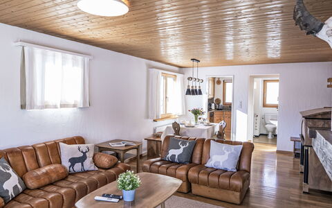 Chesa Primula: Mobilia, Interior Design, Legna, Soffitto, Pavimentazione, Camera, Soggiorno, Pavimento, Divano, Illuminazione