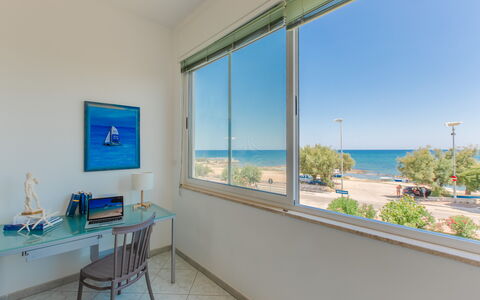 Vista Mare Da Rossella: Mare, Oceano, Costa, Shade, Spiaggia, Caraibico, Baia, Hotel, Balcone, Tropici