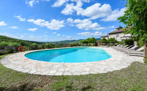 Villa Poggio La Croce: Blu, Piscina, Ricorrere, Hacienda, Eco Hotel, Landscaping, Estate, Agriturismo, Terme, Villa