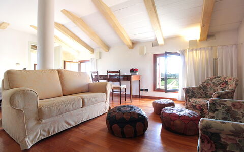 Silea Apartments, Pool, Garden, Treviso: Mobilia, Interior Design, Pavimentazione, Pavimento, Divano, Camera, Legna, Soggiorno, Tavolo, Tessile