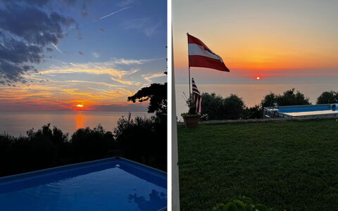 Il Tramonto: Cielo, Nube, Orizzonte, Arancia, Tramonto, Crepuscolo, Alba, Sole, Sera, Afterglow